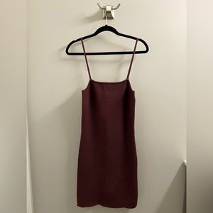 House of Harlow brown fitted dress.